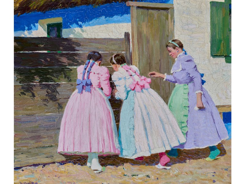 Nyilasy Sándor - Leskelődő lányok